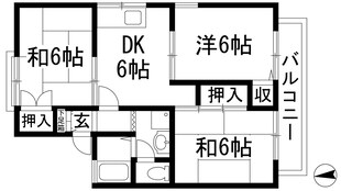 シャルマンコートB棟の物件間取画像